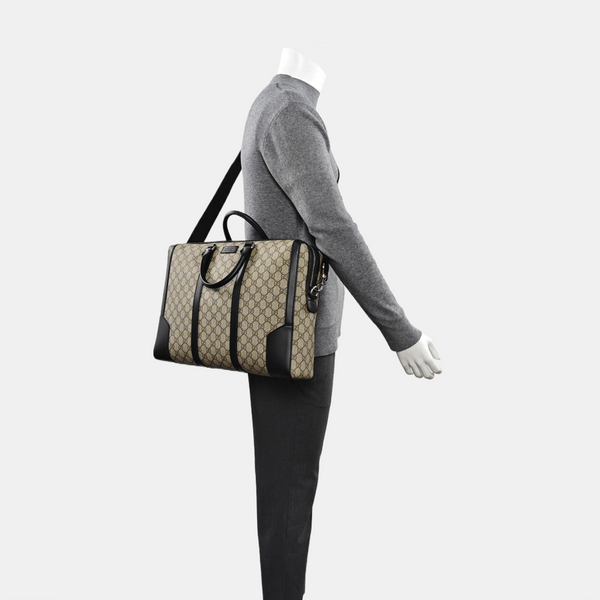 Monogram Coated Canvas Tote Bag Beige
