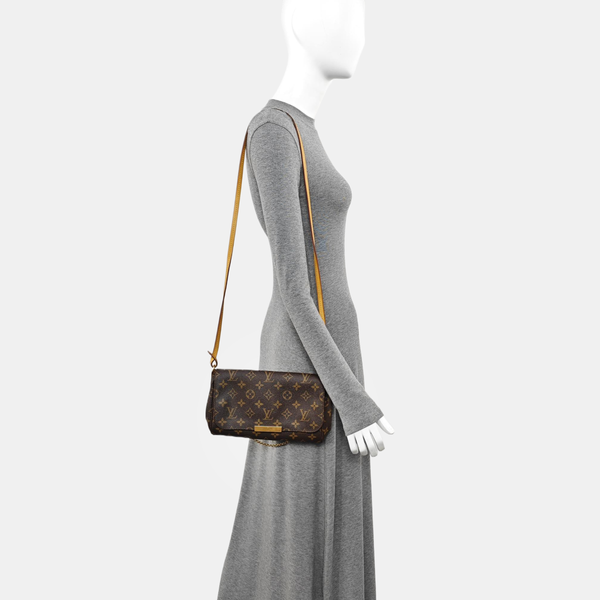 FAVORITE PM Monogram Coated Canvas Brown