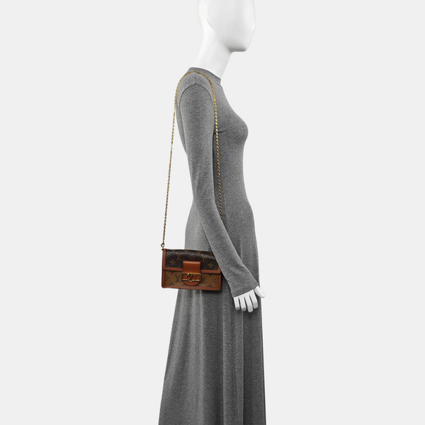 DAUPHINE WOC Monogram Coated Canvas Brown