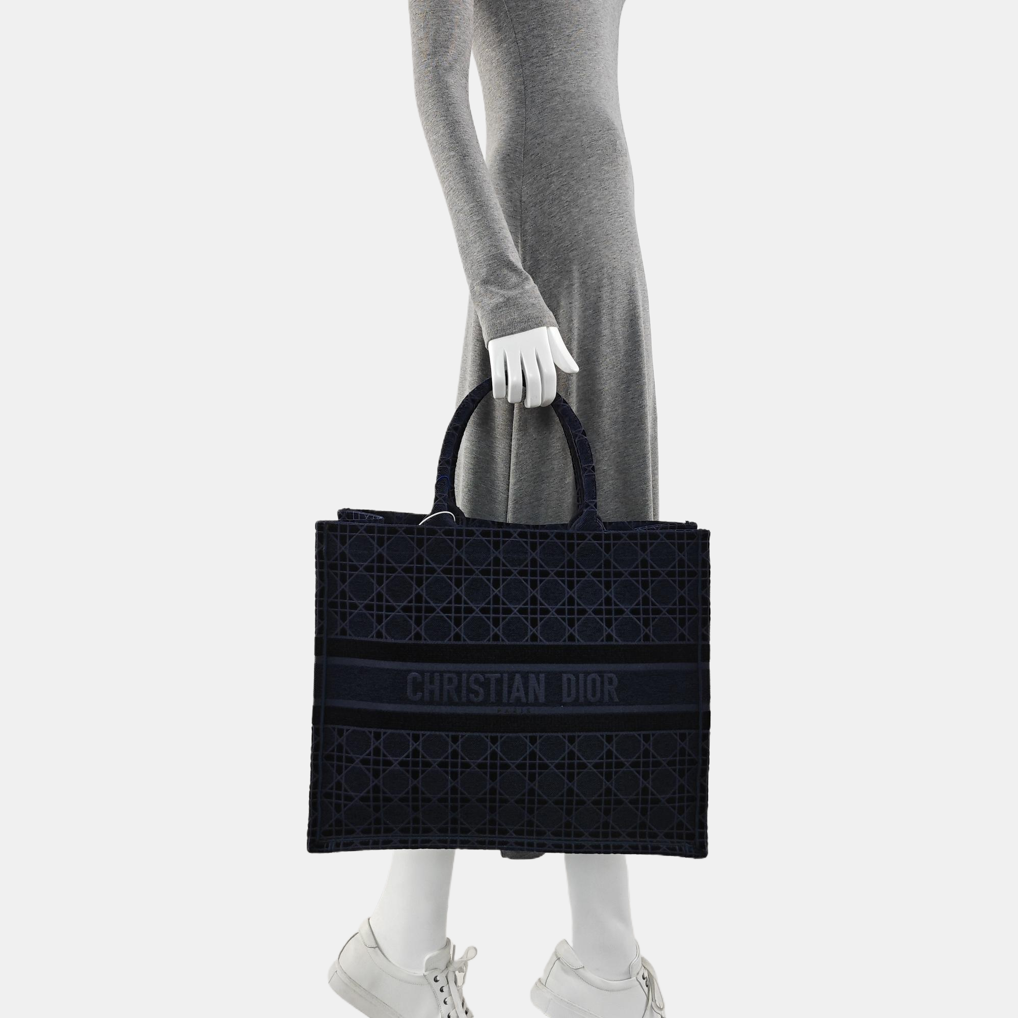 Book Tote Large Fabric Blue
