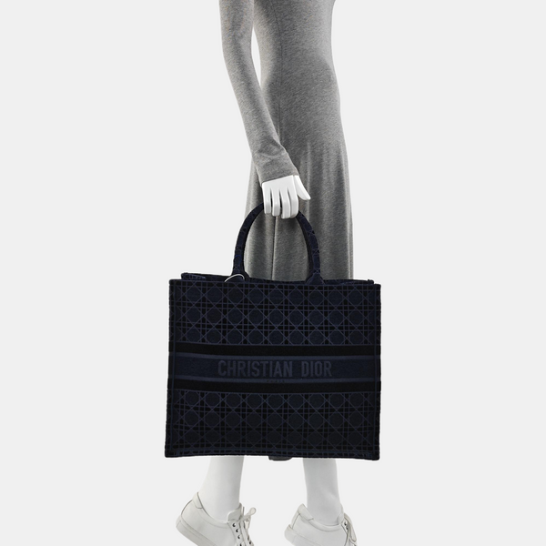 Book Tote Large Fabric Blue