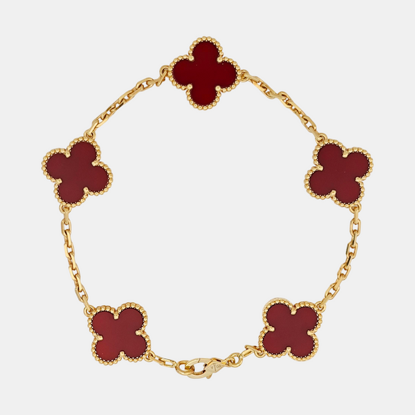 Vintage Alhambra 18k Gold Bracelet