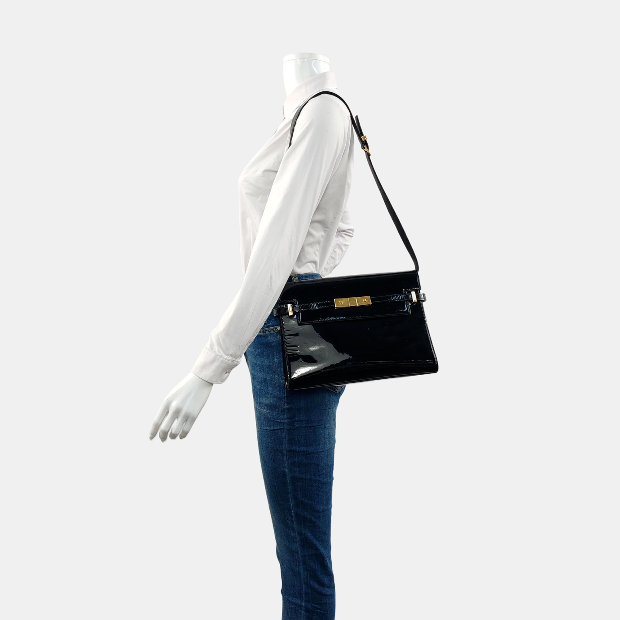 MANHATTAN Patent Leather Black