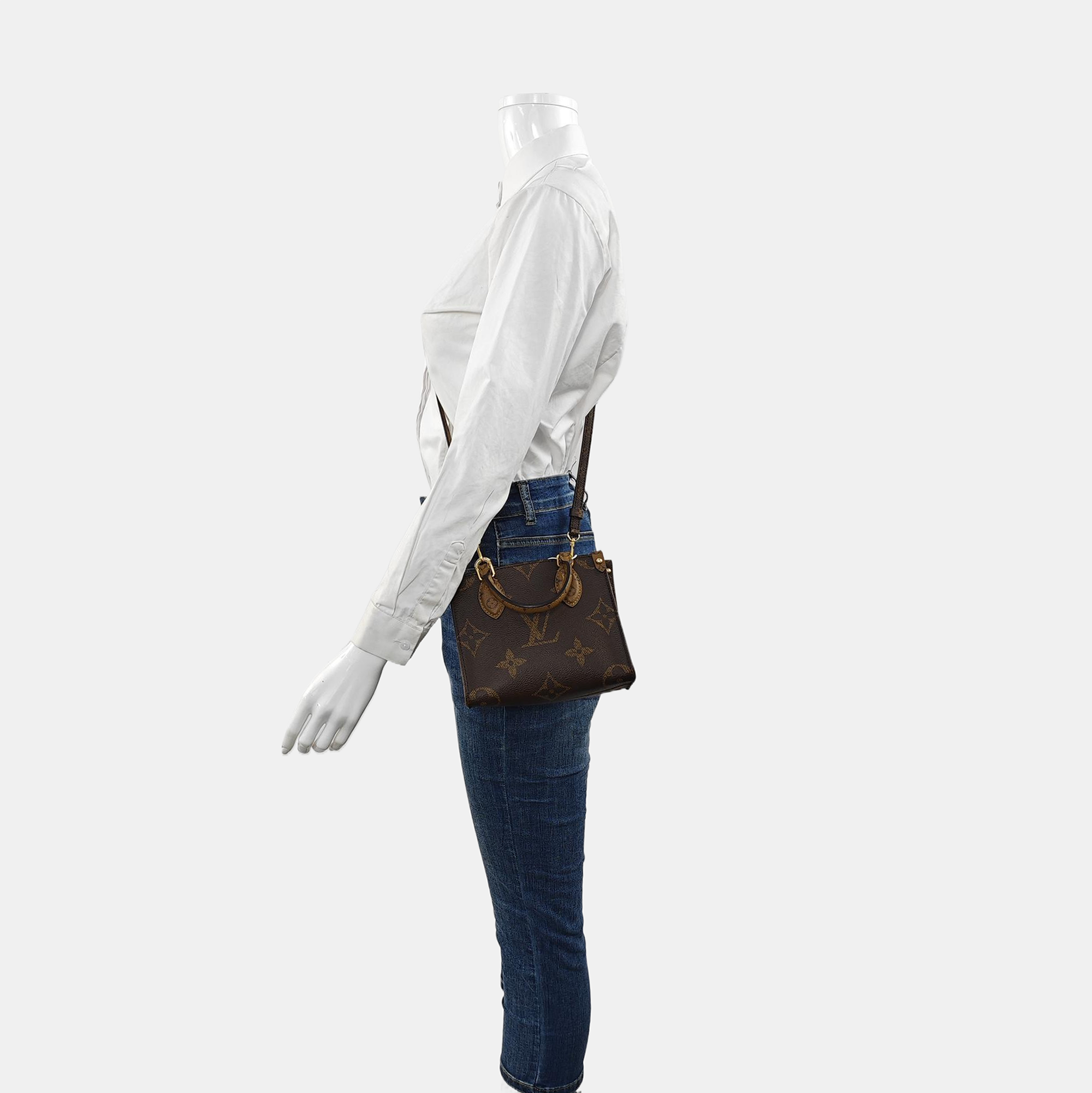 ONTHEGO BB Monogram Coated Canvas Brown