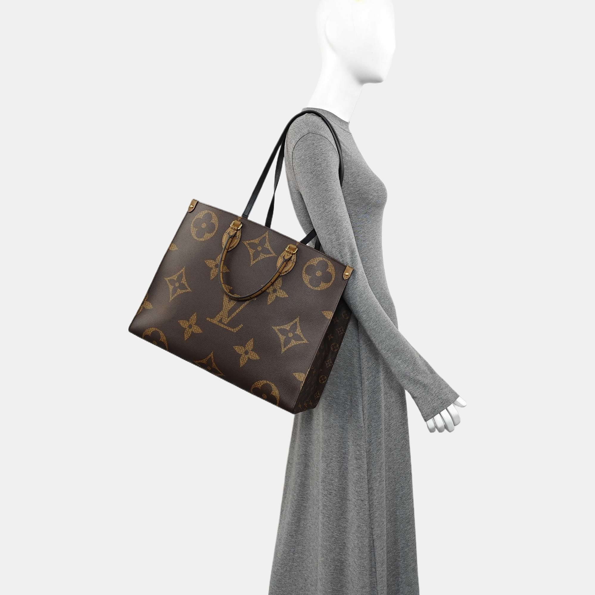ONTHEGO GM Monogram Coated Canvas Brown