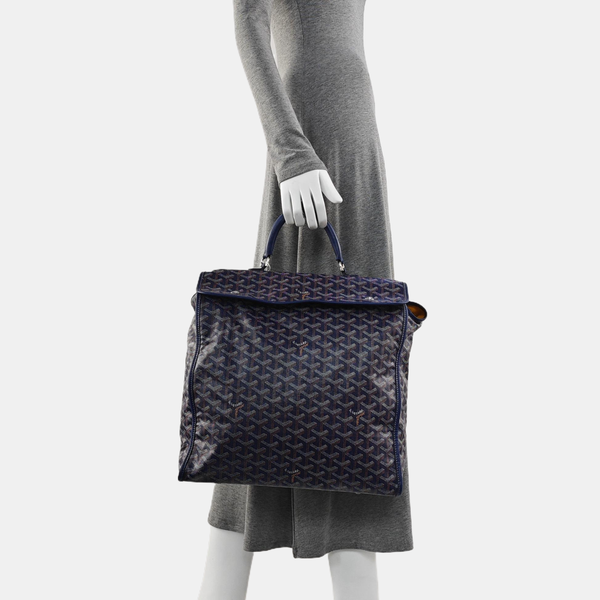 Saint Léger Coated Canvas Blue