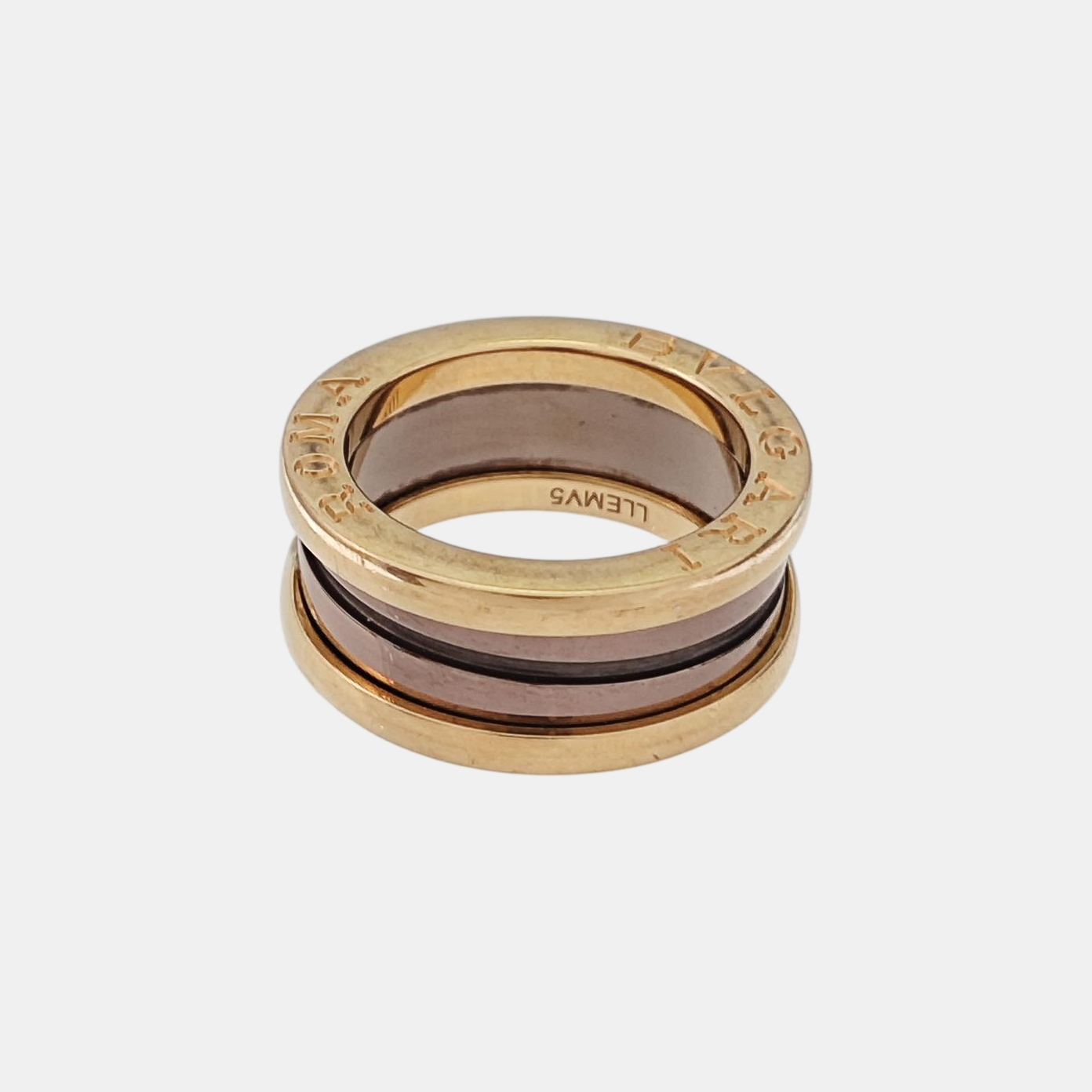 B.ZERO1 18k Rose Gold Ring EU 48