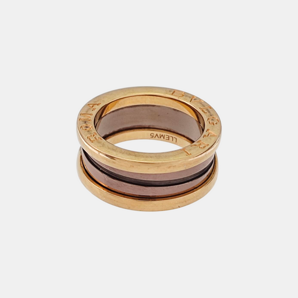 B.ZERO1 18k Rose Gold Ring EU 48