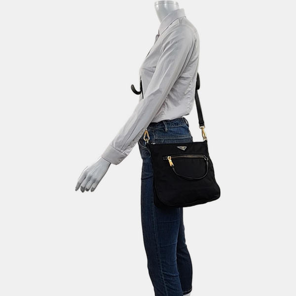 Nylon Crossbody Bag Nylon Black
