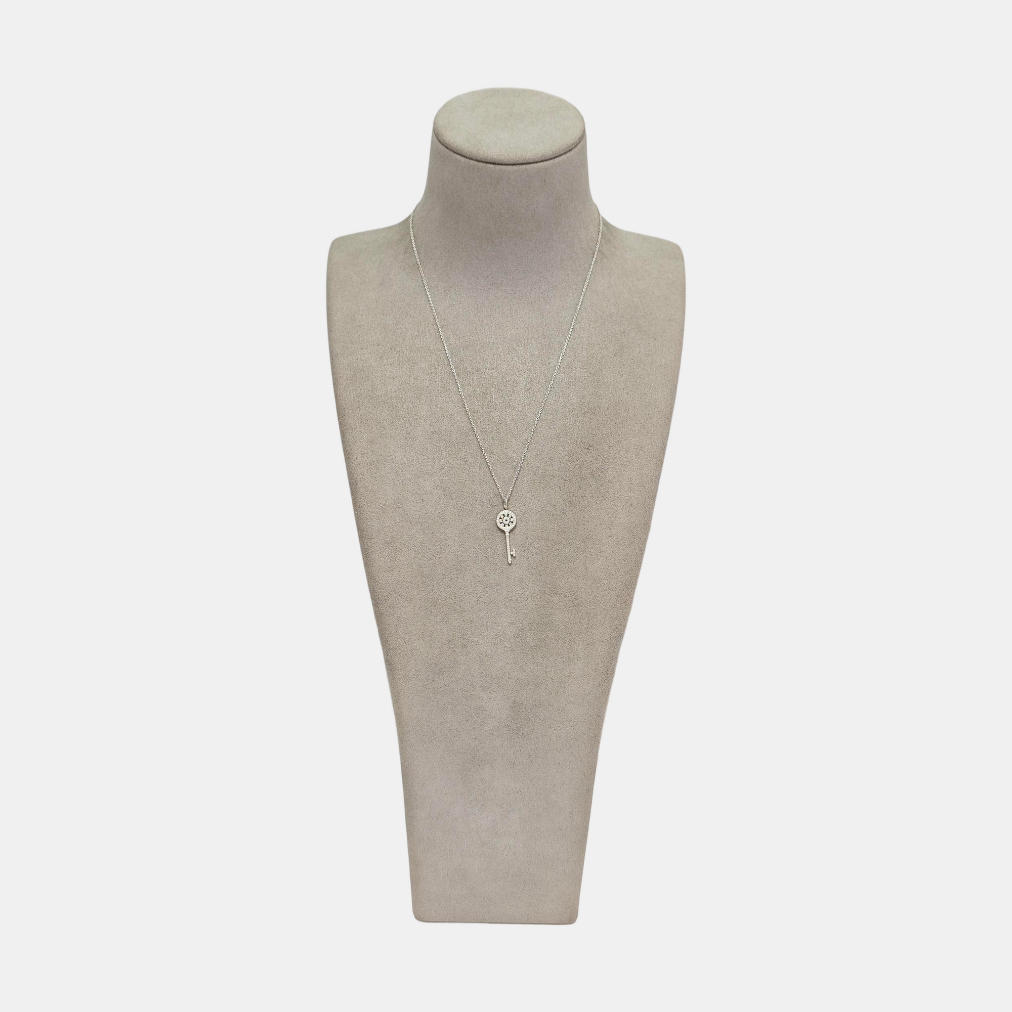 18k White Gold Silver Necklace