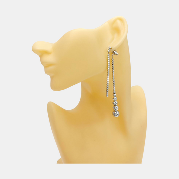 Metal Silver Stud Earrings