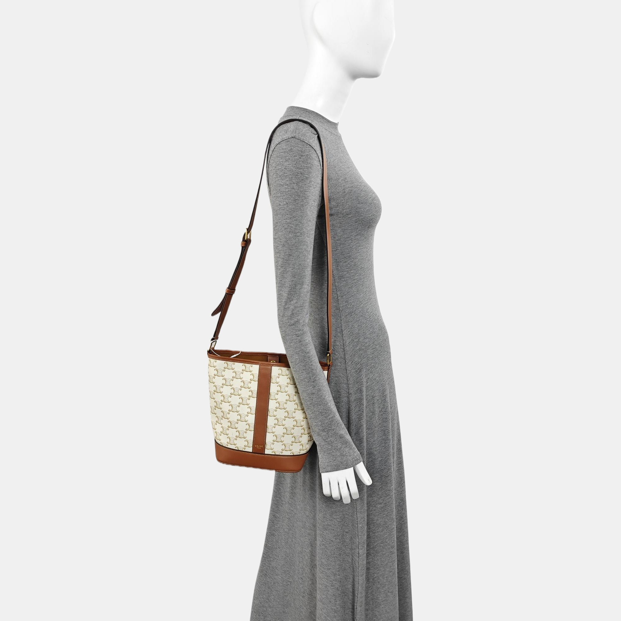 TRIOMPHE CANVAS Small Coated Canvas Beige