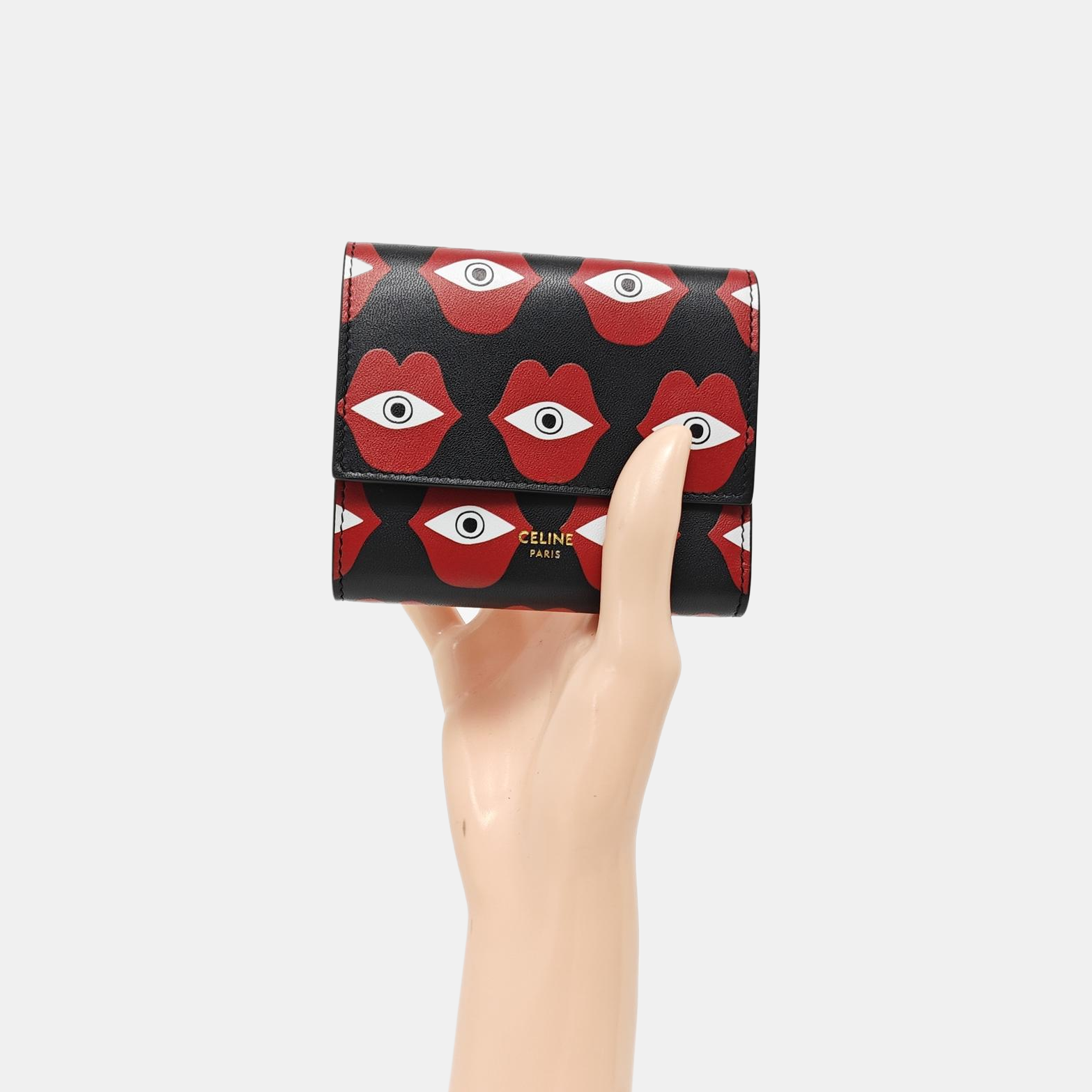 Calfskin Wallet Small Black