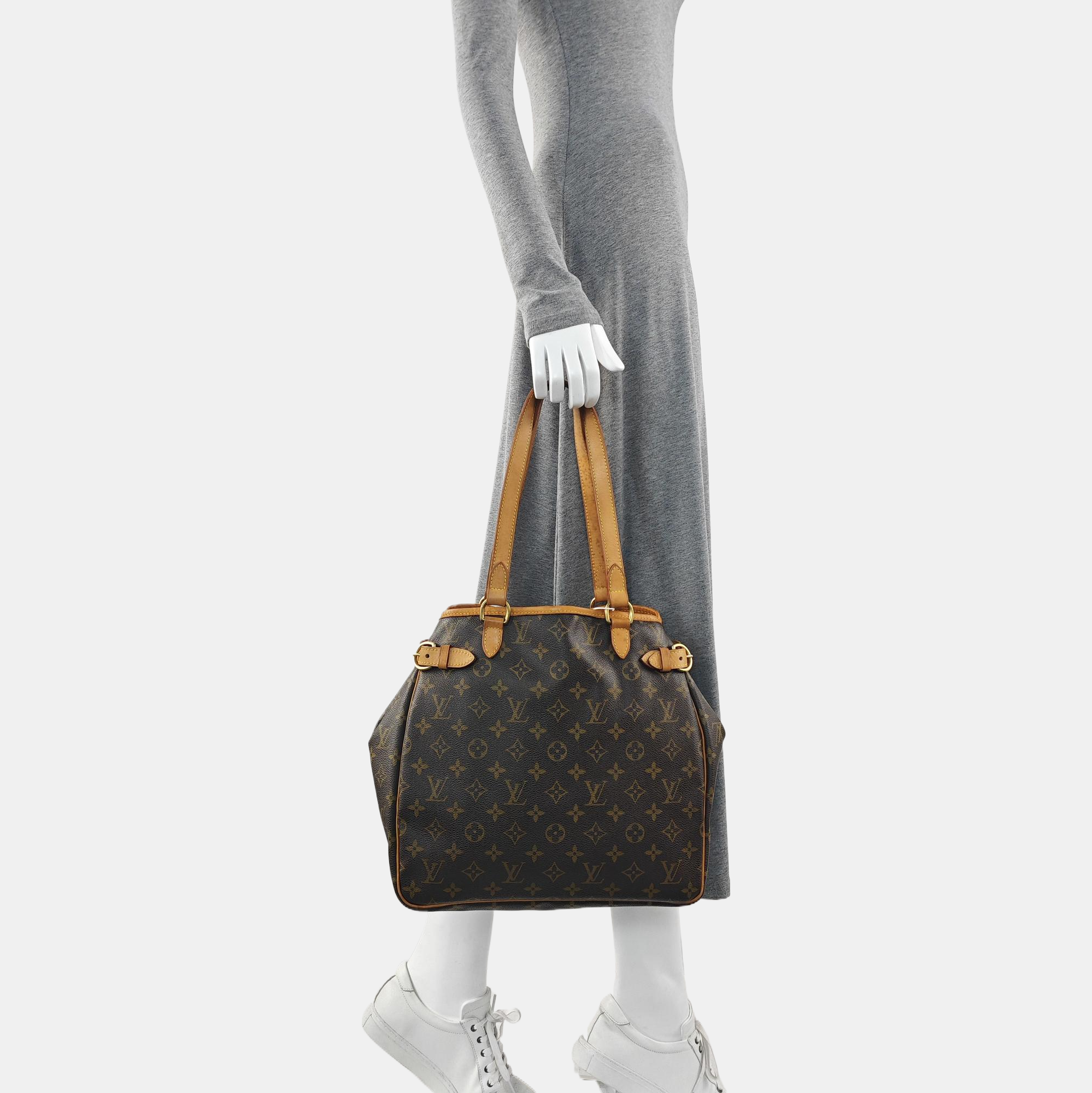 BATIGNOLLES MM Monogram Coated Canvas Brown
