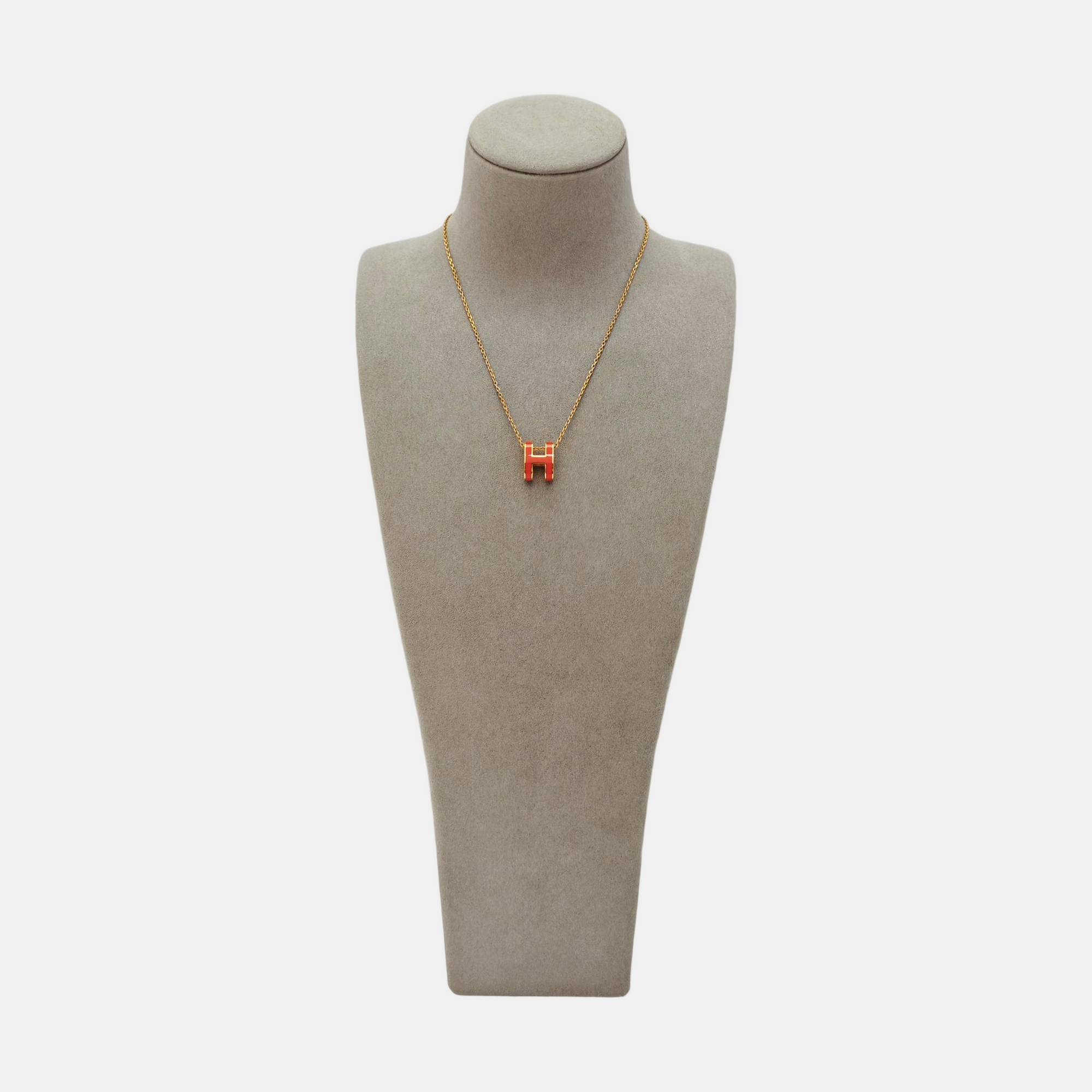 Pop H Metal Rose Gold Necklace