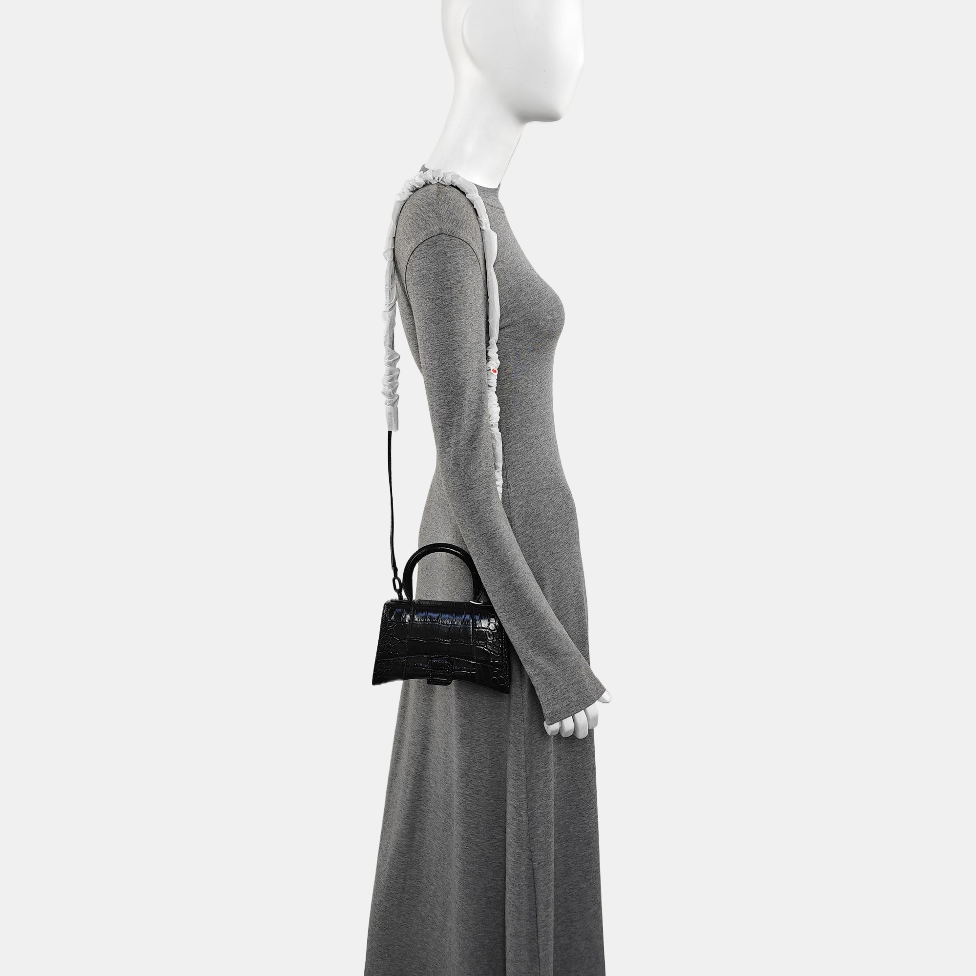 Hourglass XS Calfskin Black