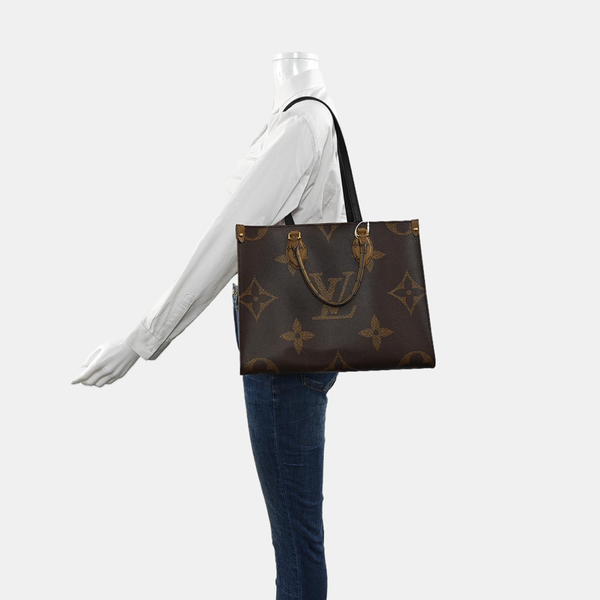 ONTHEGO MM Monogram Coated Canvas Brown