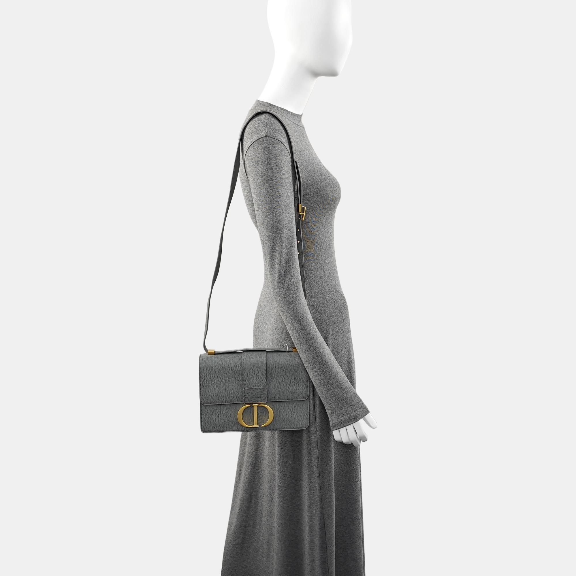 30 Montaigne Calfskin Gray