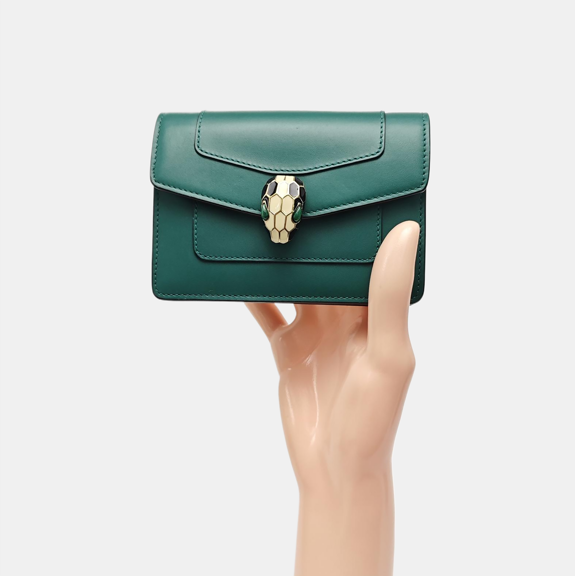SERPENTI FOREVER Calfskin Green