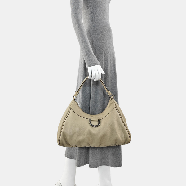 D Gold Monogram Calfskin Beige
