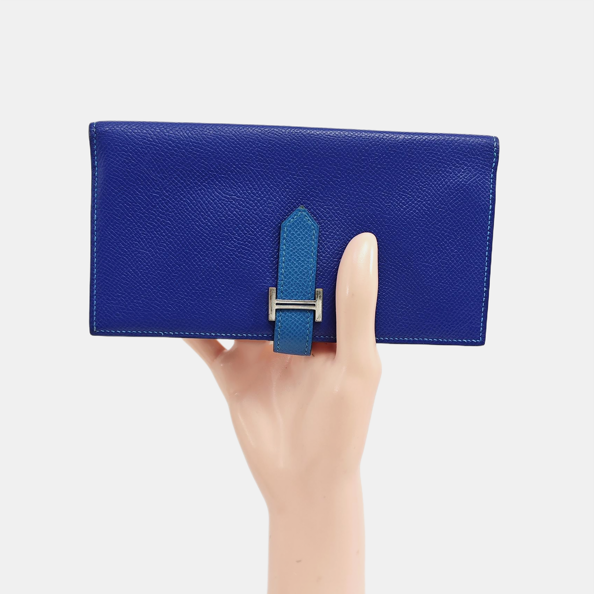 Bearn Medium Epsom Blue Wallet