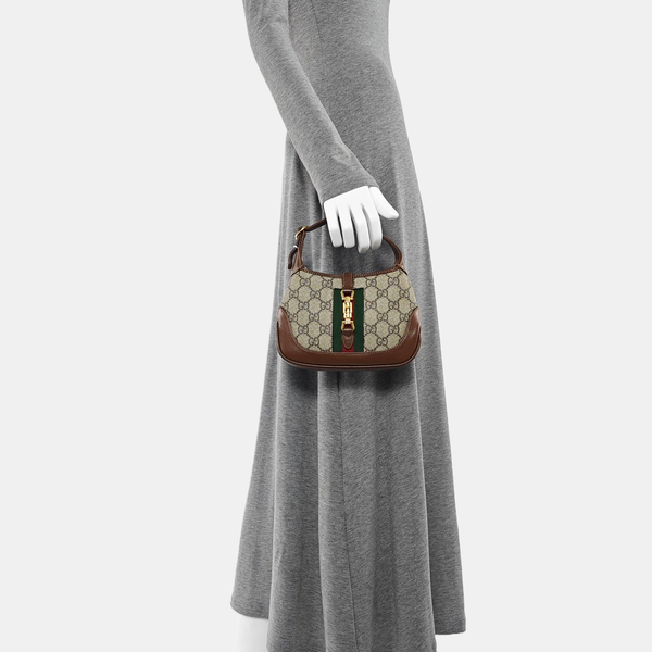 Jackie 1961 Mini Monogram Coated Canvas Beige