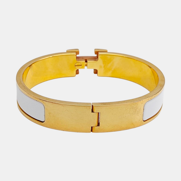 Clic H Metal Gold Bangle
