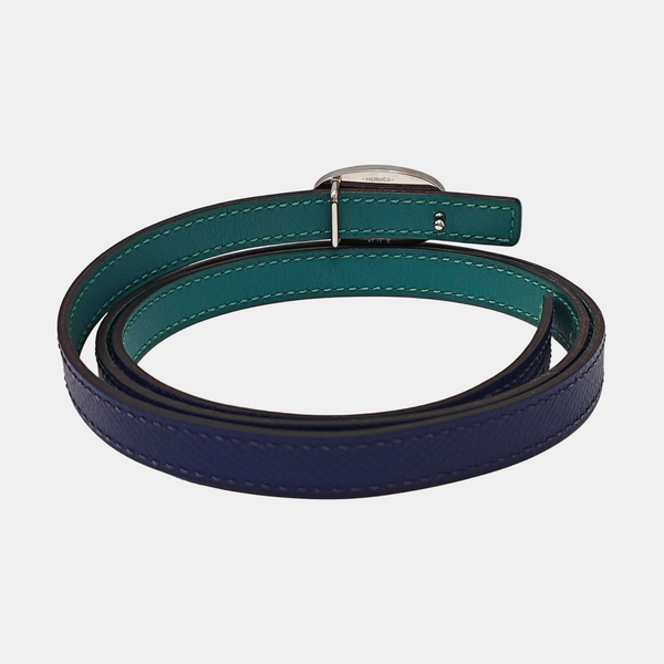Leather Belt Blue