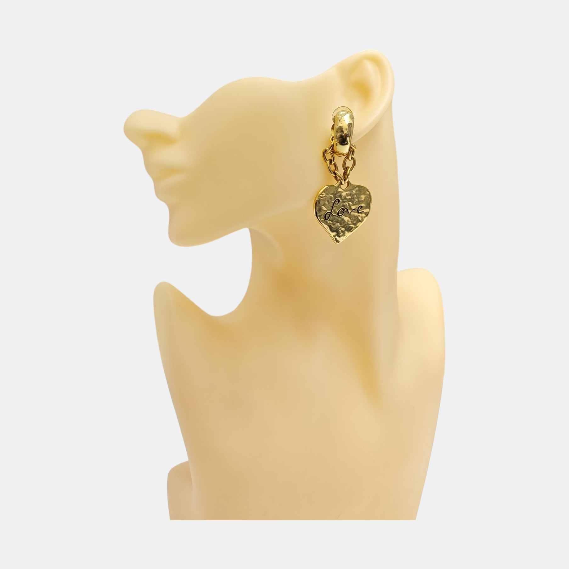 Metal Gold Clip On Earrings