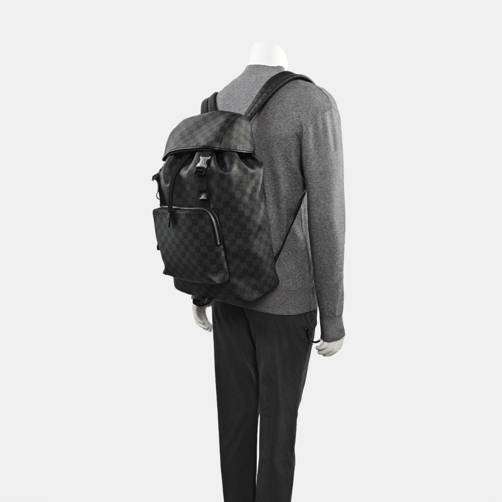 ZACK Damier Graphite Coated Canvas Gray
