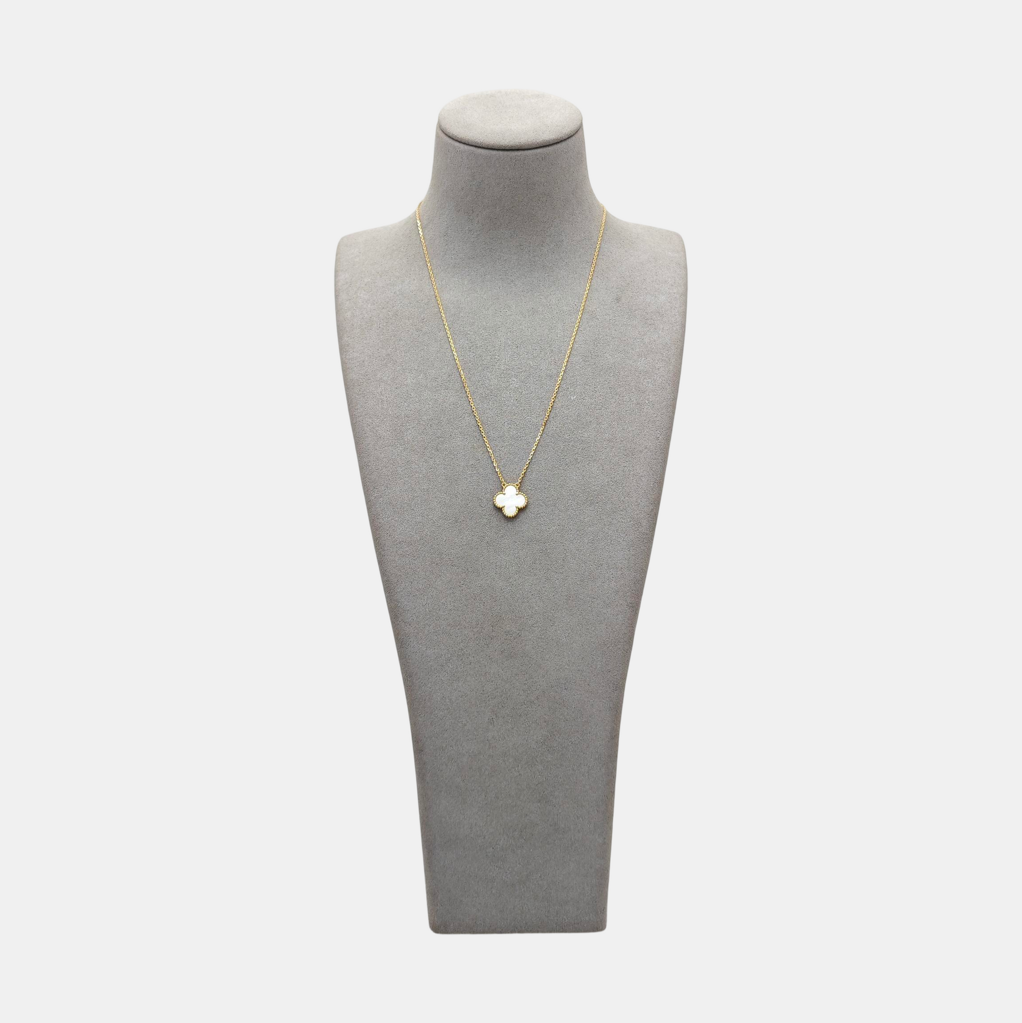 Vintage Alhambra 18k Gold Necklace