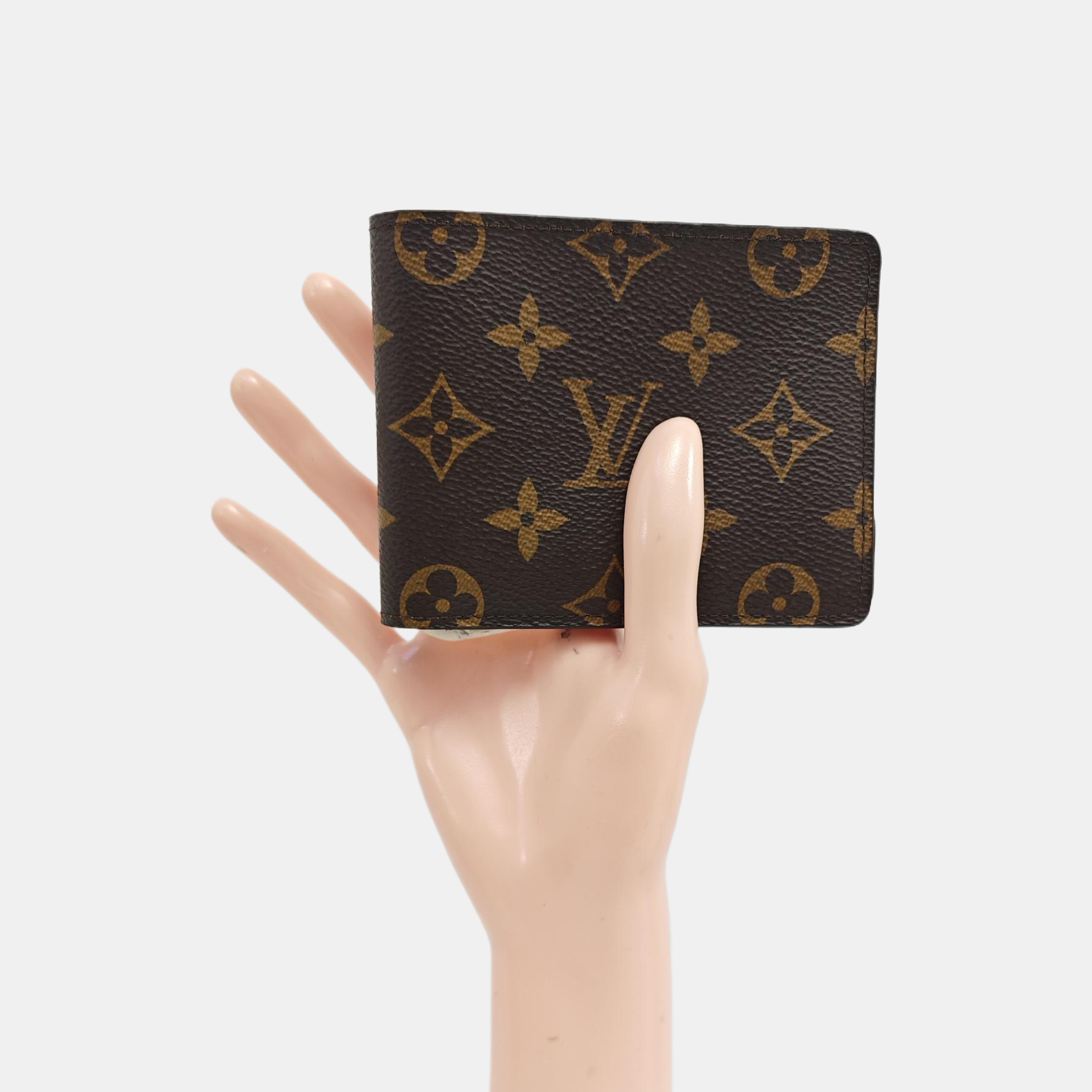 MARCO Monogram Coated Canvas Brown Wallet