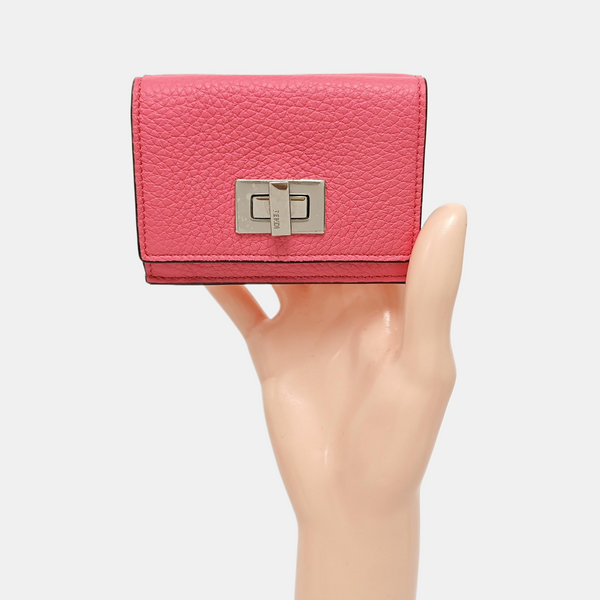Authenticated pre-owned  Peekaboo Calfskin Pink Wallet - Wallet at Looply