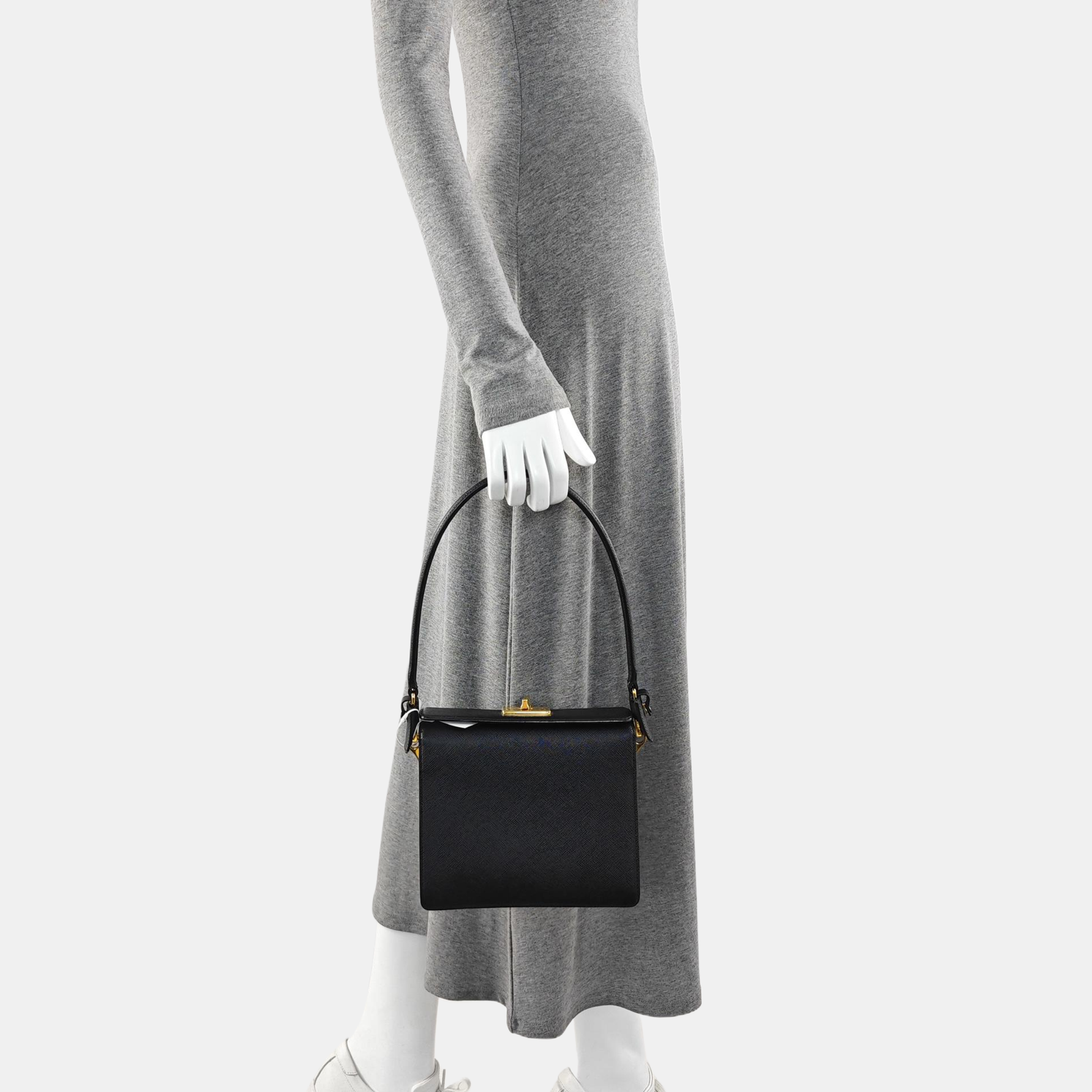 Calfskin Shoulder Bag Black
