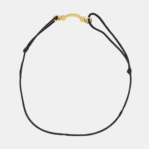 Tiffany T Fabric Black Bracelet