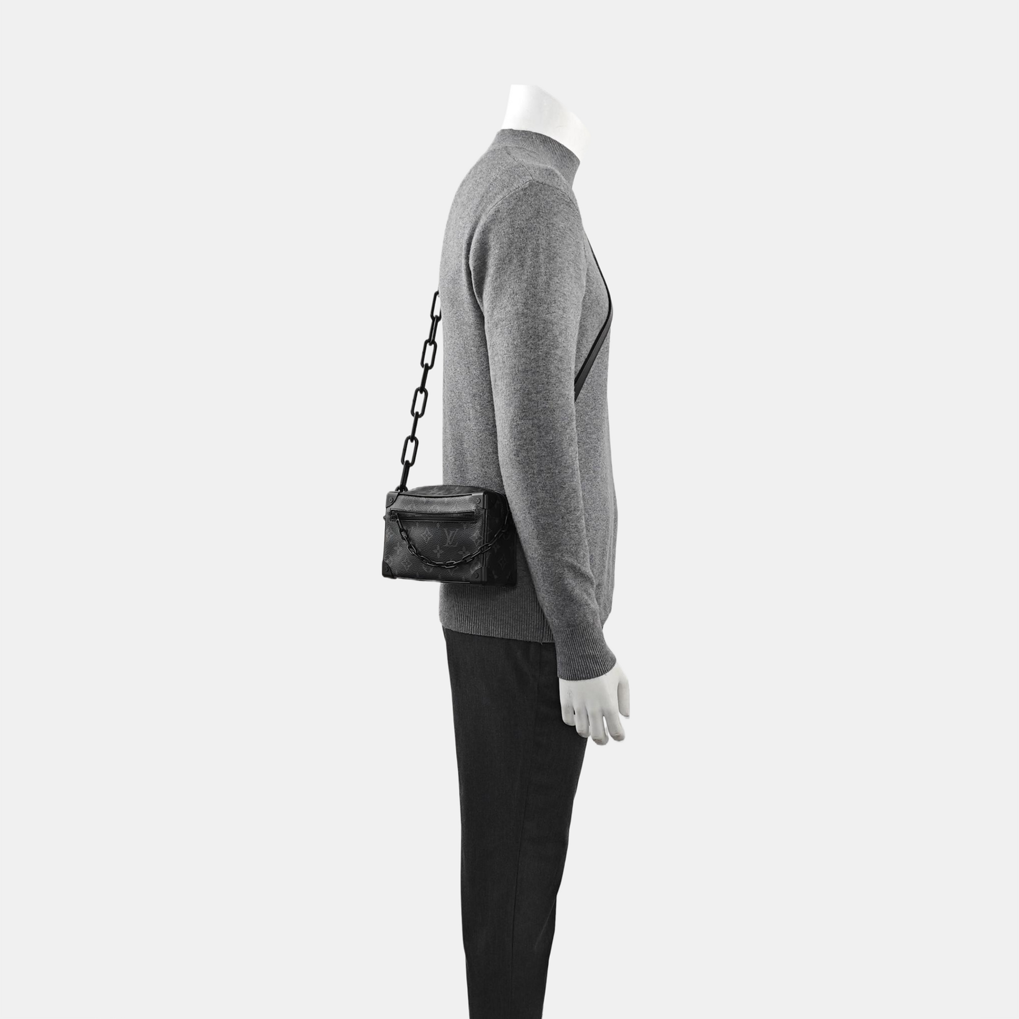 SOFT TRUNK Mini Monogram Coated Canvas Black