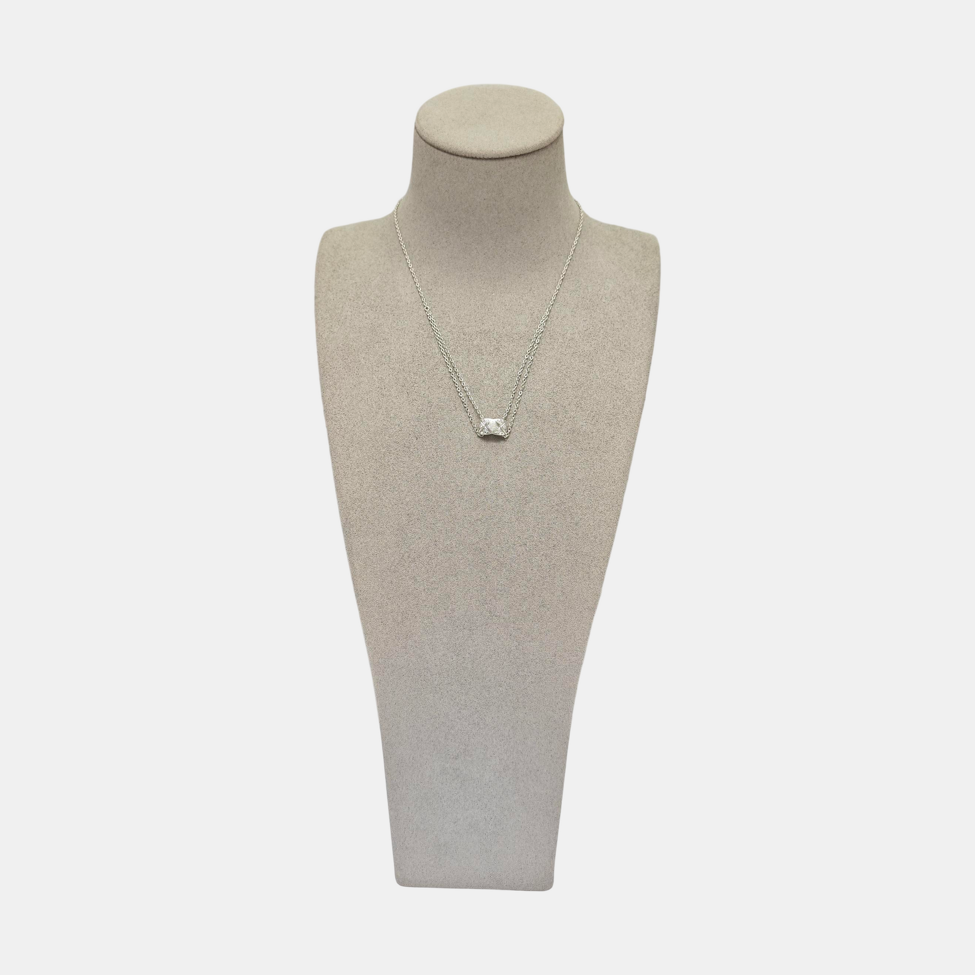 18k White Gold Silver Necklace
