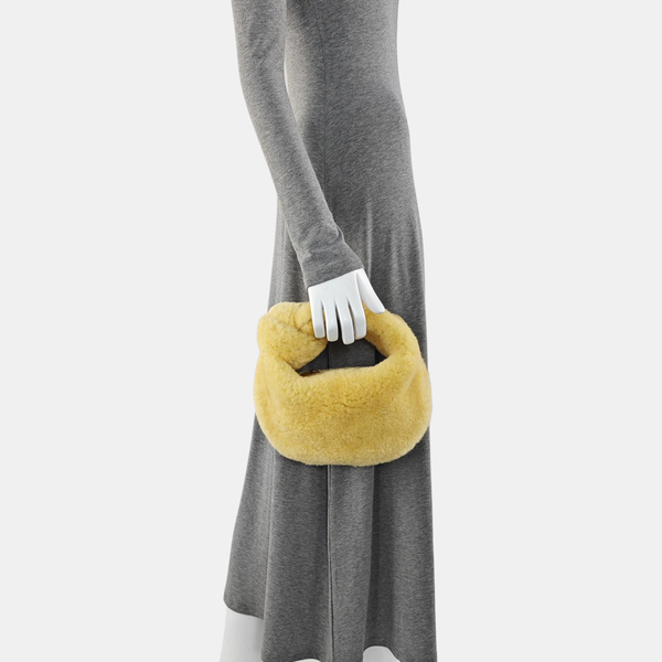 Authenticated pre-owned  Jodie Mini Sheepskin Yellow - Top Handle Bag at Looply