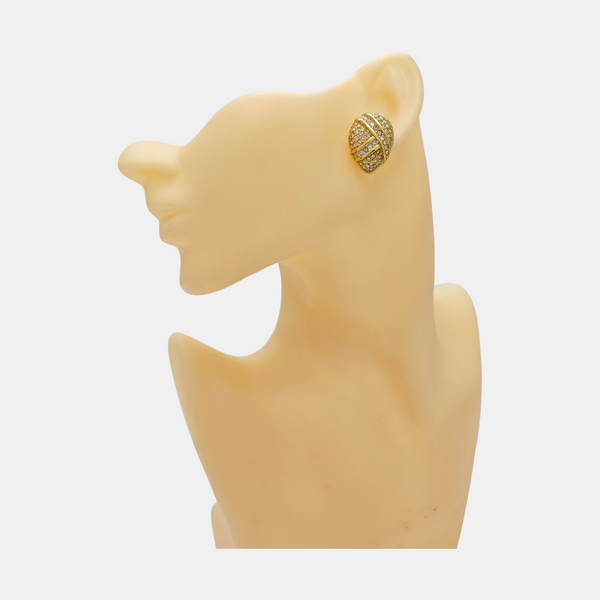 Metal Gold Clip On Earrings