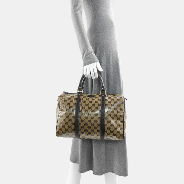 Joy Monogram Coated Canvas Beige