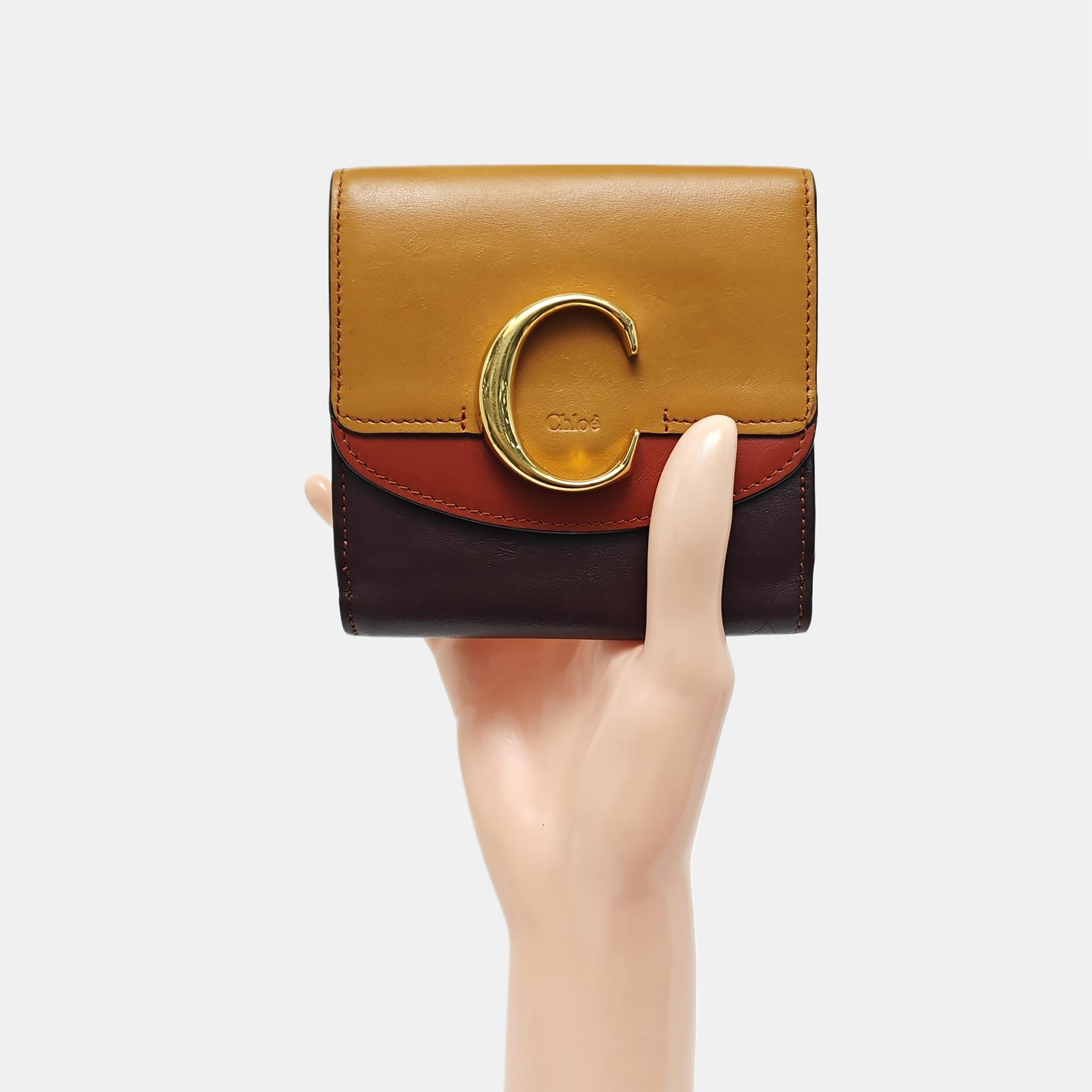 Chloé C Small Calfskin Multicolor Wallet