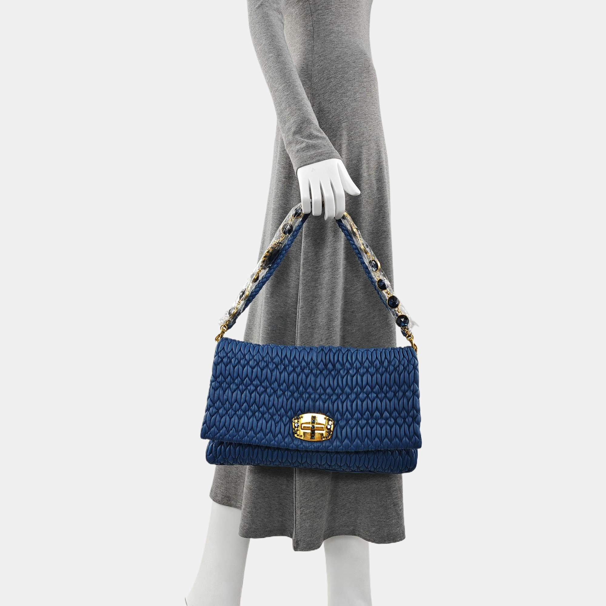 Crystal Lambskin Blue