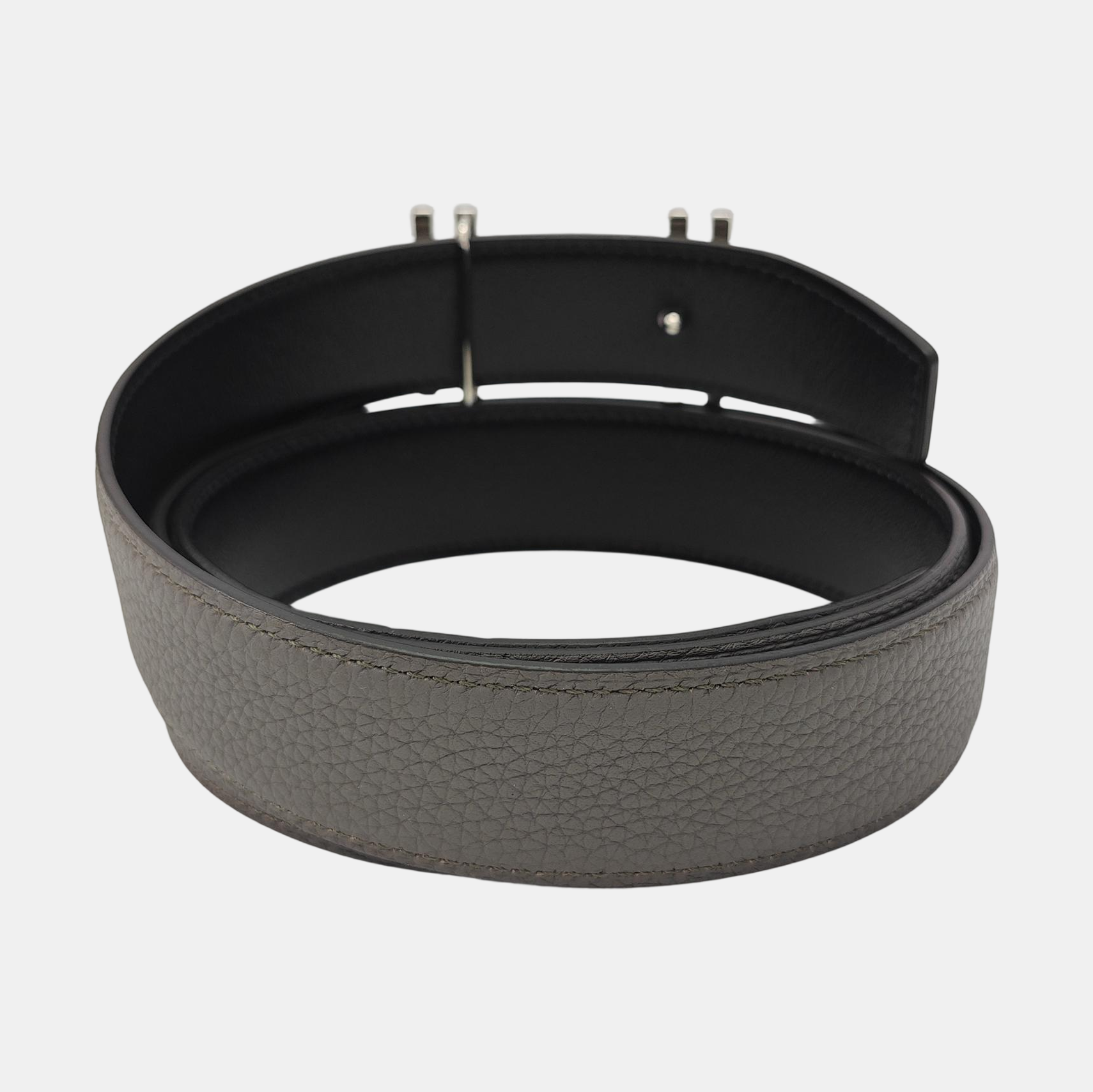 Leather Belt Gray