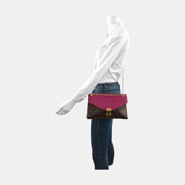 PALLAS Monogram Coated Canvas Brown