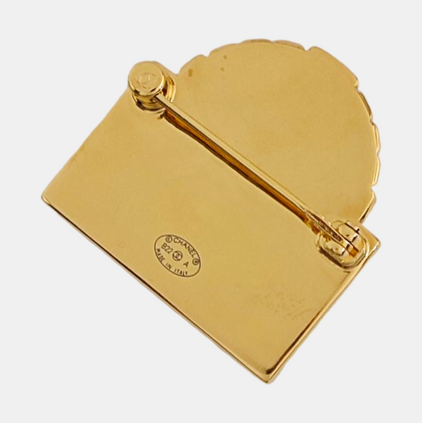 Metal Gold Brooch