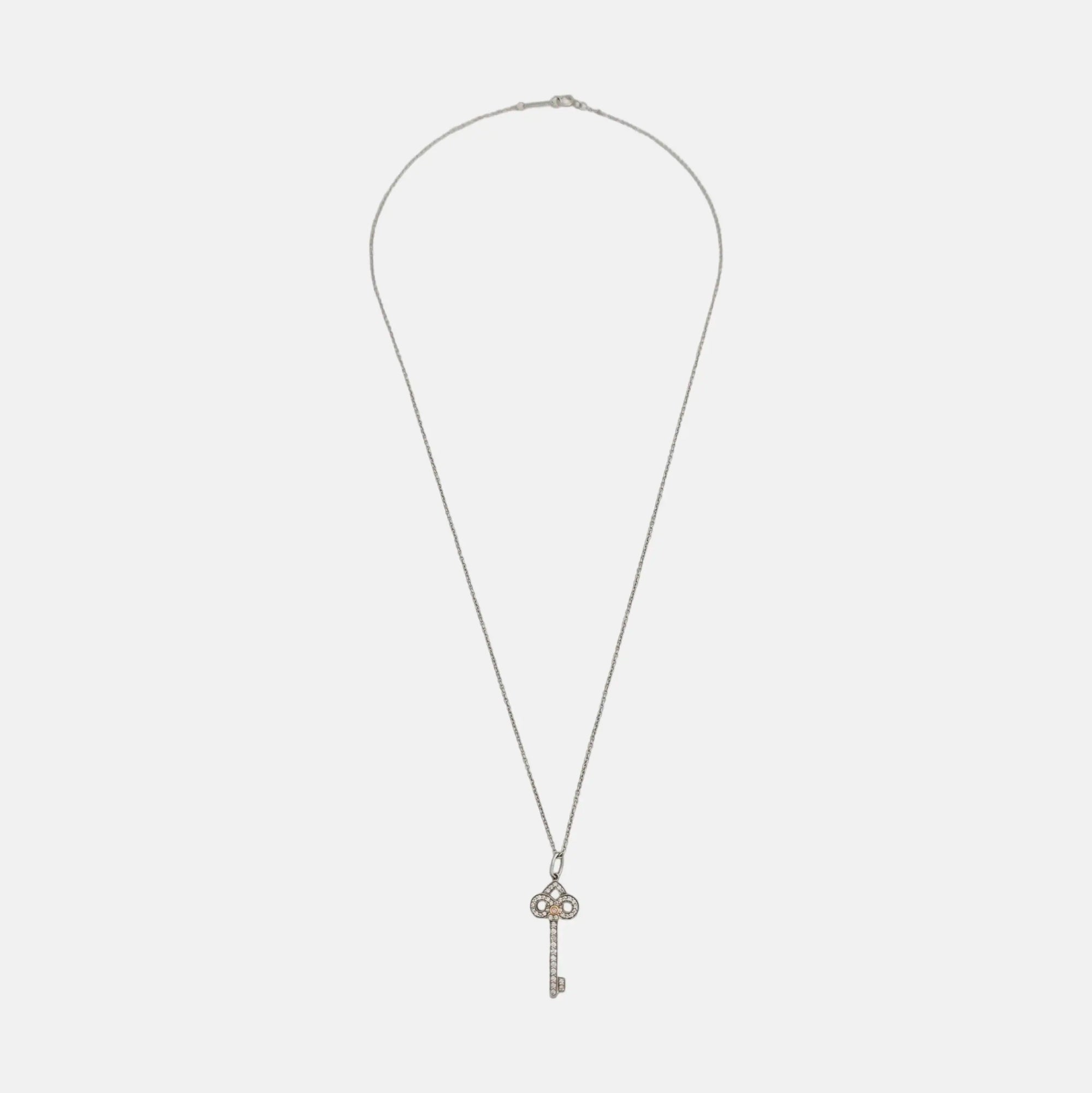 Tiffany Keys Platinum 950 Silver Necklace