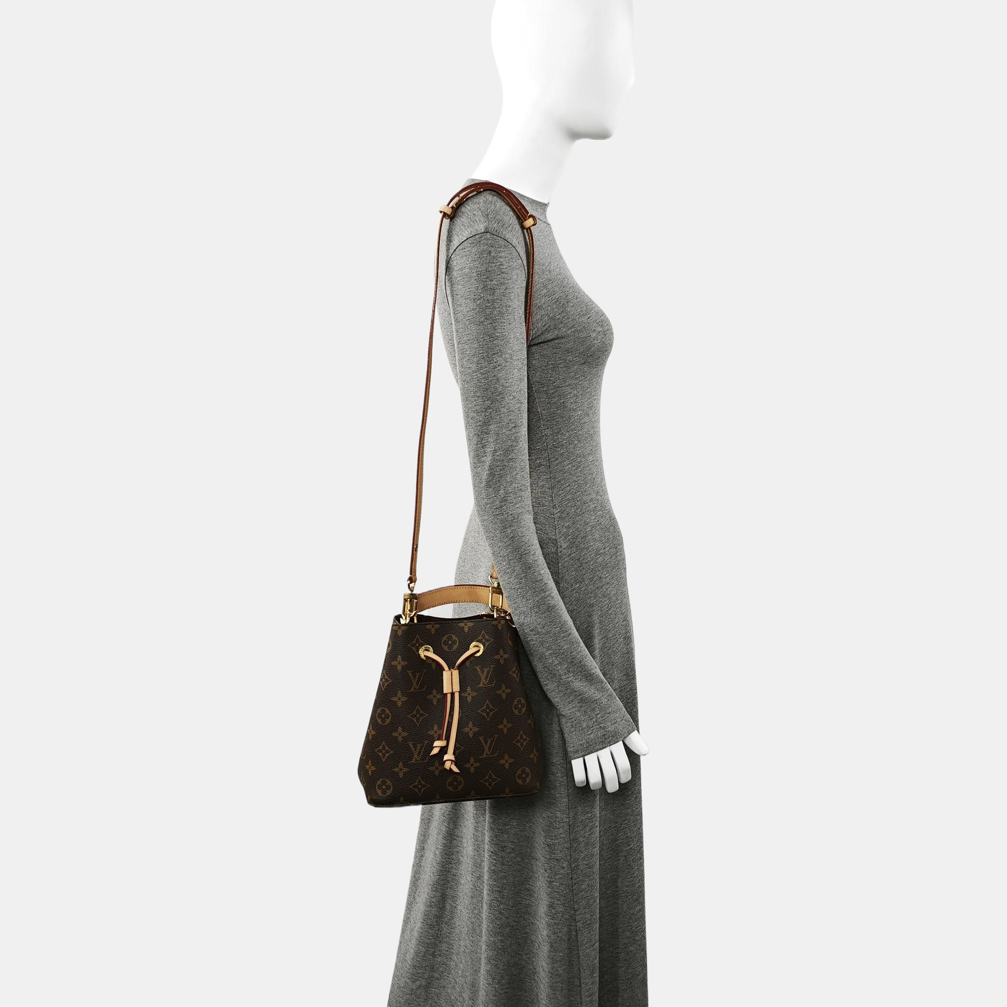 NÉONOÉ BB Monogram Coated Canvas Brown