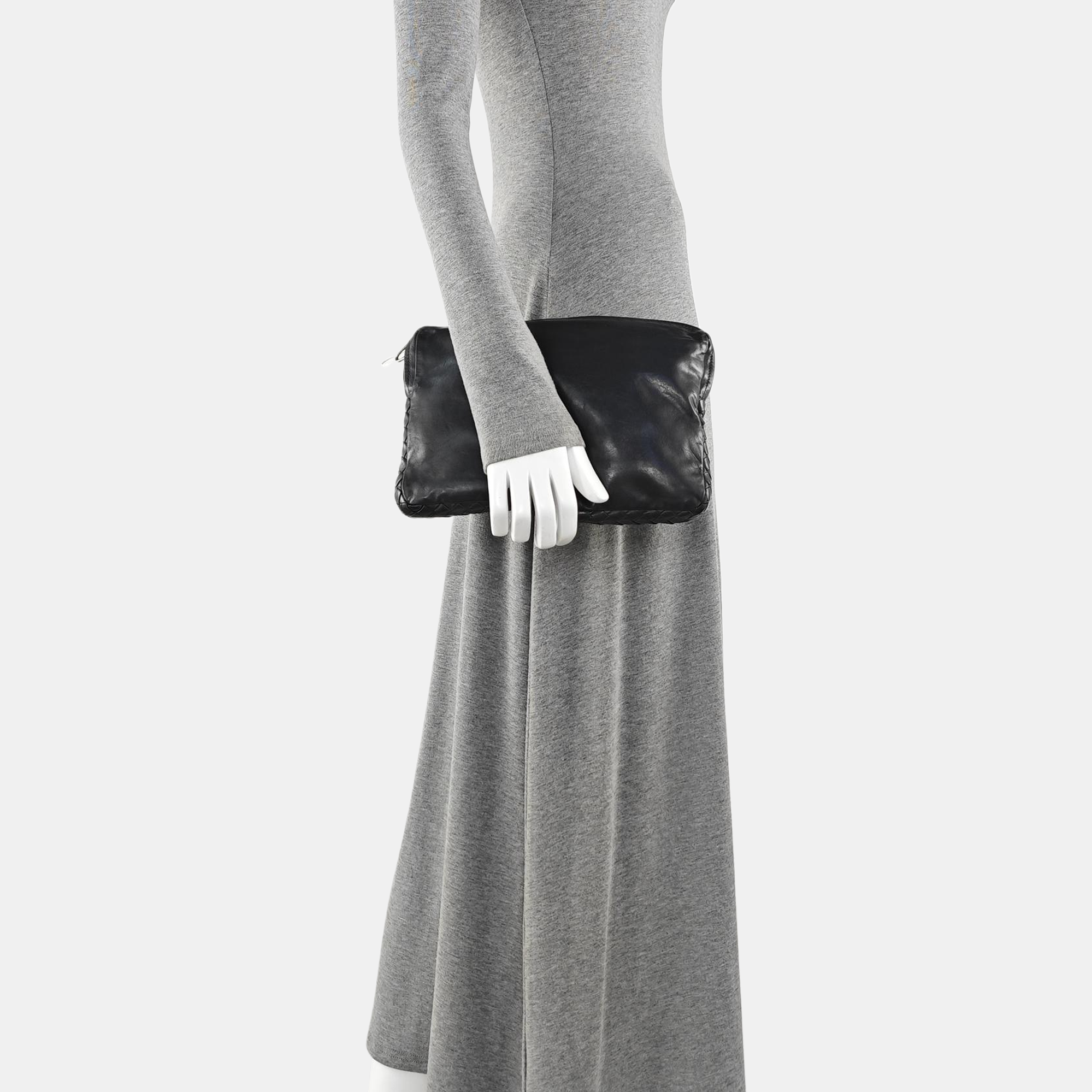 Calfskin Clutch Black