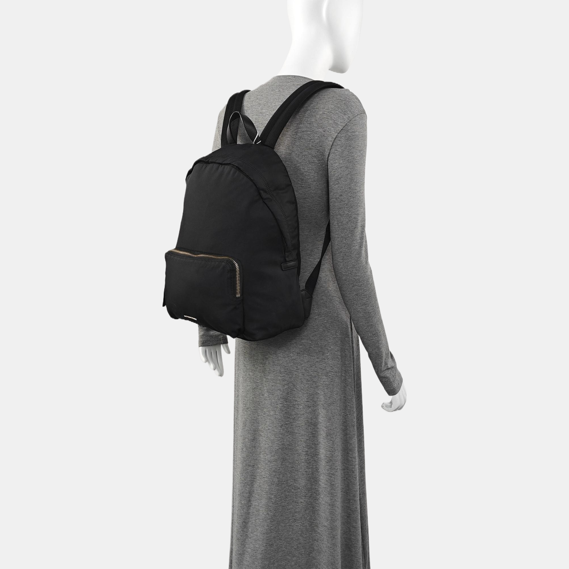 Nylon Backpack Black