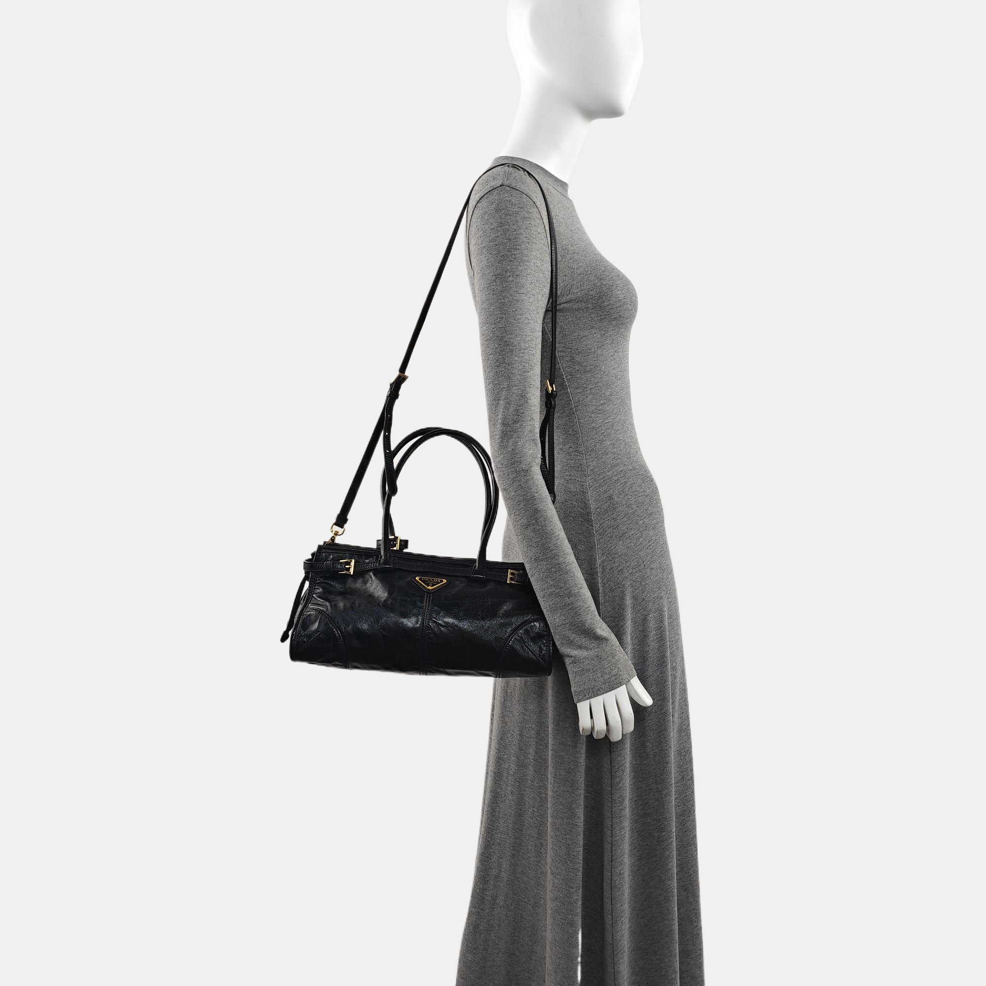 Bonnie Medium Patent Leather Black